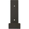 Ekena Millwork Steel Hanging Shelf Bracket, Hammered Gray 2"W x 10"D x 6 1/2"H BKTM02X10X06HSHGY - alternate 6